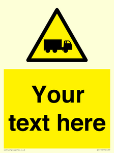 Custom Lorry Hazard Sign